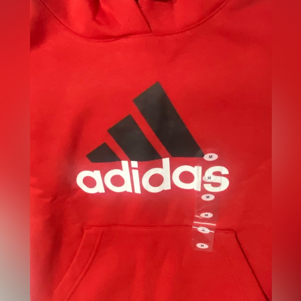 Kids Adidas Hoodie New‎ with out tags. Never worn. Size Kids Med - Color Red - Picture 2 of 5